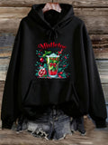 Women's Hoodie Mistletoe Fresh Herbs And Fruits Around Glass With Berries Beverage