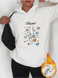 Women's Hoodie Holding Hands With Colorful Hearts Under Loving Bond
