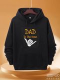 Men's Hoodie Dad To The Bone Skeleton Hand Graphic Hoodie