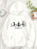Women's Hoodie Peaceful Morning Yoga With Flexible Poses And Calm Meditation Figures
