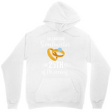 Men's Hoodie Shining Golden Wedding Rings With Blue Gem Reflections Symbol Rings