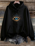 Women's Hoodie Radiant Sunburst With Mystical Glowing Starry Eye