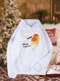 Women's Hoodie Bread And Butter With Loaf Knife And Cutting Board Bread
