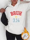 Women's Hoodie Bruh Its Pi Day Colorful Numbers And Playful Quote Hoodie