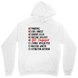 Men's Hoodie Get Vaccinated Survive 2020 Checklist Hoodie With Survival Themed Words