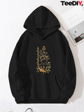 Women's Hoodie Golden Forest Dreamscape With Shimmering Magic Nighttime Tall Trees