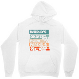 Men's Hoodie Worlds Okayest Plant Parent Surrounded By Playful Leaf Silhouettes Hoodie
