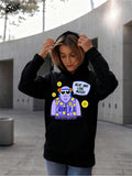 Women's Hoodie Geek And Loud Packed Festival With Colorful Balloons Surrounding Funky Sunglasses Person