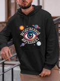 Men's Hoodie Cosmic Planets Orbiting A Single Mystical All Seeing Eye
