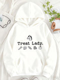 Women's Hoodie Treat Lady With Carrot Cube Berry Apple Horse