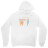Men's Hoodie Retro Pastel Lines Across A Colorful Number Hoodie