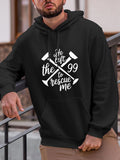 Men's Hoodie Rescue Inspired Slogan With White Crossed Firefighter Axes Hoodie