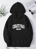 Women's Hoodie Christmas Vibes Bold White Text On Cozy Winter Hoodie