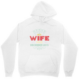 Men's Hoodie Wife Sparkling Lettering With Crown And Pastel Accents Hoodie