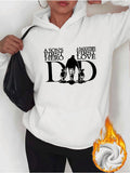 Women's Hoodie A Sons First Hero A Daughters First Love Standing Together Under Dad