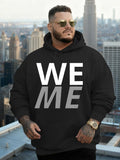 Men's Hoodie We Me Urban Skyline Bold Lettering Hoodie