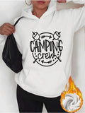 Women's Hoodie Camping Crew With Roasted Marshmallows And Decorative Arrow Circle Crew