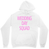 Men's Hoodie Wedding Day Pink Lettering With Playful Joyful Atmosphere Hoodie