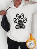 Women's Hoodie Dogs Ornamental Pattern With Mandala Floral Paw Print