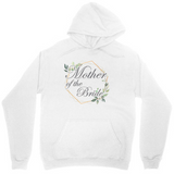 Men's Hoodie Mother Of The Bride Golden Geometric Frame With Delicate Green Leaf Sprigs Hoodie