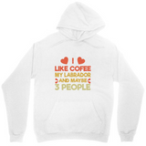 Men's Hoodie I Like Coffee Labrador And Three People Hoodie