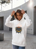 Women's Hoodie Mystical Steam Rising Gently From A Bubbling Witches Cauldron