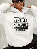 Women's Hoodie SUIS GENILLE pattern