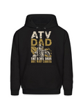 Men's Hoodie ATV Dad Like Other Dads But Way Cooler Riding Off Road Vehicle Adventure