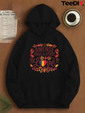 Women's Hoodie A Menses Knows A Little Love Autumn Leaves And Colorful Heart Hoodie