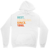 Men's Hoodie Best Husband Since 1990 Celebrating Timeless Love With Vibrant Modern Typography Hoodie