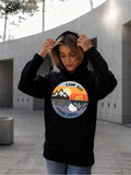 Women's Hoodie Camp Bay Sunset Mountains Reflected On Calm Water With Glowing Skies
