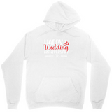 Men's Hoodie Happy Wedding Day With Simple Heart Decoration Hoodie