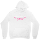 Men's Hoodie Pink Heart Surrounded By Delicate Leaves And Soft Petals Heart