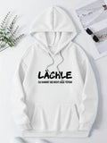 Women's Hoodie LACHLE DU KANNST SIE NICHT ALLE TOTEN Letter Print