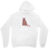 Men's Hoodie Radiant Illustrative Rays With Brown Mouse Sitting Calmly Mouse