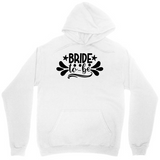 Men's Hoodie Bride To Be Decorative Lettering With Swirls And Star Accents Hoodie
