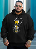 Men's Hoodie Dad Needs Beer With Frothy Glass Of Chilled Refreshing Beer