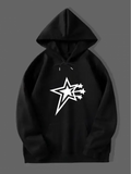 Men's Hoodie Bold Shooting Stars With Dynamic Motion Trails Star