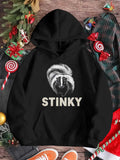Women's Hoodie Stinky With Black And White Hairy Animal Graphic Skunk
