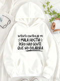 Women's Hoodie I TRY TO CONTROL MY BAD MOOD BUT THERE ARE PEOPLE WHO DONT COOPERATE