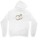 Men's Hoodie Golden Rings With Shining Highlights And Elegant Minimalist Style Wedding Rings