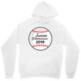 Men's Hoodie Junior Grandslam 2019 Classic White Hoodie With Red Stitches Baseball