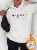 Women's Hoodie My Retirement Plan With Wine Flip Flops Flowers And Tennis Ball