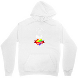Men's Hoodie Proud Rainbow Ribbon With Colorful Badge Hoodie