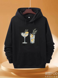 Men's Hoodie Refreshing Citrus Cocktails With Ice Lemons And Garnished Glasses