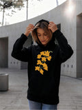 Women's Hoodie Golden Blossom Cluster Illuminated By Soft Morning Sunflower