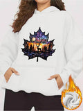 Women's Hoodie Magical Forest Silhouette Under Moonlit Sunset Leaf