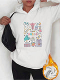 Women's Hoodie Colorful Medical Supplies With Heart And Stethoscope Among Pills Nurse