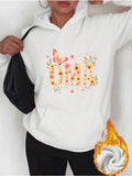 Women's Hoodie Colorful Floral Arrangement With Butterfly Resting On Spring Flowers Oma