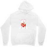 Men's Hoodie Blooming Blossoms And Sweet Candy Canes Bouquet